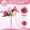 16 Bundles Artificial Silk Peonies – Faux Flower Bouquet for Table Centerpieces, Wedding, Party, Boho Home & Office Décor (Rose Red & Pink)